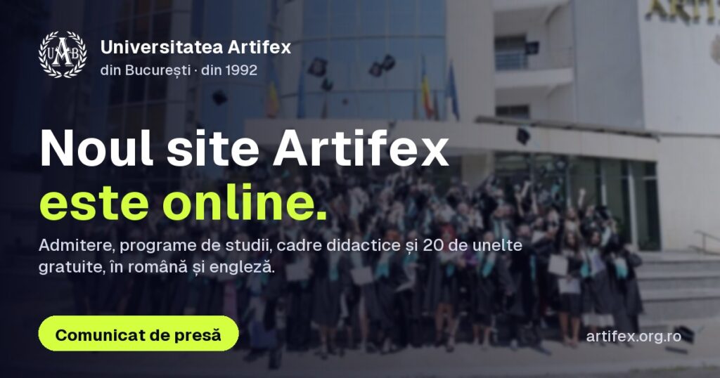 Universitatea ARTIFEX din București – noul website oficial este online
